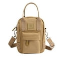 thumbnail image 2 of Tuobarr Crossbody Bags for Women Trendy, Multi-Pocket Zipper One-Shoulder Messenger Bag Nylon Cloth Mobile Phone Bag Khaki, 2 of 5