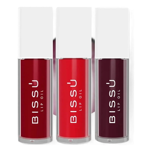 Kit 3 tonos Lip Oil 4 g Varios Tonos Bissú Brillante multicolor