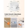 thumbnail image 2 of Magnetic Cable Clips, Adjustable Cord Holder Management, Adhesive Wire Keeper Organizer for Home Office Desk Phone PC Car Wall Desktop Nightstand Appliance (9-PCS White_Orange_Blue), 2 of 5