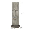 thumbnail image 3 of DecMode 33" Indoor Outdoor Easter Island Head Face Garden Sculpture, 3 of 8