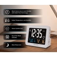 thumbnail image 2 of Reloj despertador AcuRite Intelli-Time con cargador USB y temperatura y zumbido, 2 of 6