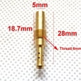 thumbnail image 1 of Suitable for Chorro piloto de carburador de motocicleta de chorro lento de 28 mm de largo con cabezal redondo de 5 mm for carburador Keihin de tamaño 30-78, 1 of 4