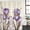 beige, variant on Purple Iris Shower Curtain Set - 48" x 72" Washable Bathtub Curtain with 12 Hooks, Spring Vintage Flowers Butterfly Leaves Khaki Waterproof Fabric Stall Shower Curtains for Bathroom/Bathtub Décor