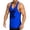 Blue, variant on Gym Tank Tops for Men Summer Racerback Scoop Neck Sleeveless Shirt Lightweight Breathable Athletic Workout Tanks