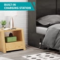 thumbnail image 2 of BALUS Murphy Bed Queen, Folding Bed with Charging Station and Mattress, Space-Saving Murphy Cabinet Chest Bed for Multipurpose Guest Room & Home Office, Sturdy Wood Construction, Easy Assemble, Grey, 2 of 8