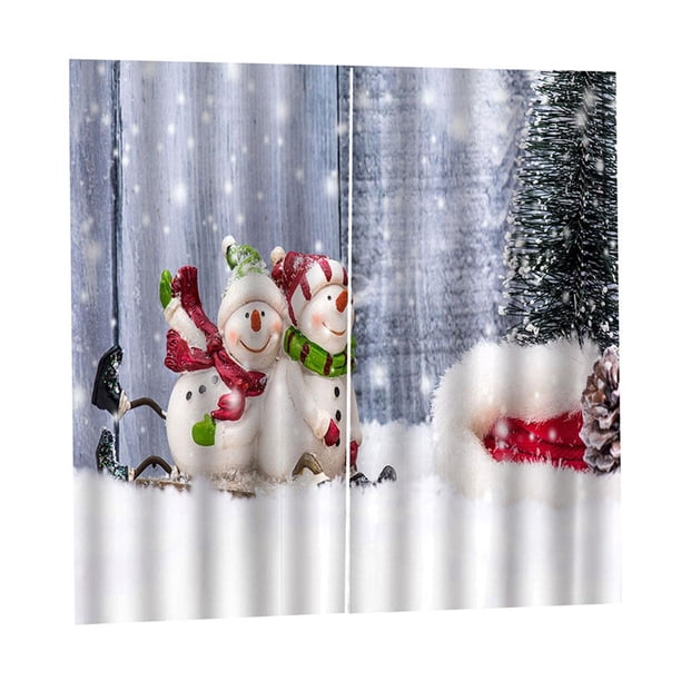 Paneles 3D de Navidad Cortinas semitransparentes bordadas florales Cortinas con ojales para Zulema Panel de cortina 3D