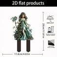 thumbnail image 3 of Danieerclosy Celestial Goddess Acrylic Ground Stake, 2D Weatherproof Courtyard Insertion for Zen Garden & Fairy Tale Landscape Design, 3 of 8