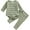 03-Green, variant on WIBACKER Newborn Baby Girls Boys Clothes Outfit Stripe Long Sleeve Ribbed Knit Romper Pants Set Fall Winter