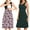 Deepgreen+blackf(2 Pack), variant on Women’s Sleeveless Maternity Nursing Dress Breastfeeding Pregnancy Clothes With Pockets 2-Pack