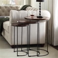 thumbnail image 2 of Carolina Classics Evan 3 Piece Nesting End Table Set in Chestnut, 2 of 2
