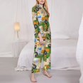 thumbnail image 3 of Goofa Construction Machinery1 Printed Women’s 2 Piece Pajama Set Super,Pajamas Women's Long Sleeve Sleepwear Soft Button Down Loungewear Pjs Lounge Set Nightwear-, 3 of 9