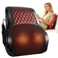 thumbnail image 3 of ALLJOY Lumbar Support Massager Pillow with Heat, Back Massager for Pain Relief, Neck Massger, 3 Heating Levels & 4 Mode & 3 Intensities, Christmas&Birthday Gifts for Women Men, 3 of 9