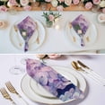 thumbnail image 3 of Vintage Hydrangea Cloth Napkins, Spring Purple Flowers Garden Plants Washable and Reusable Dinner Napkins Set of 6, Table Napkin for Kitchen Party Birthday Wedding Hotel Housewarming 20"x20", 3 of 9