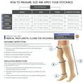 thumbnail image 2 of Truform Thigh High Stockings, Closed Toe: 20 - 30 mmHg, Beige, Large, 2 of 7