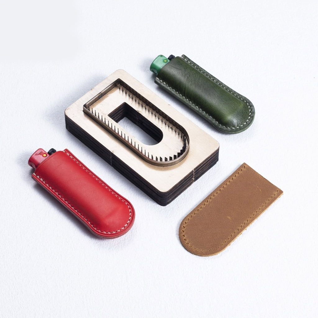 Aurgiarme Sturdy Wood Materials Leather Cutting Die for Creating Handbag Coin Holder Keychain and Without Sewing Card Bag
