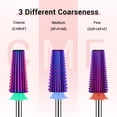 thumbnail image 4 of Brocas para uñas MelodySusie Professional 5 en 1 de carburo de tungsteno, 4 of 7