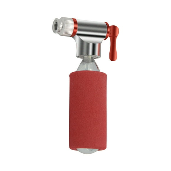 Bike CO2 Pump, Mini CO2 Inflator Compatible with Presta and Schrader Valves, Portable Mini Inflator with Heat Shield for Road and MTB, CO2 Free Cylinders