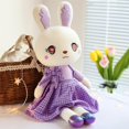 thumbnail image 2 of Cartoon Skirt Rabbit Plush Toy Mini Plush Toy Full Filled Non-deforming heqiyong toy, 2 of 2