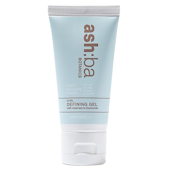 Ashba Botanics Curl Defining Gel For Curly & Wavy Hair | Enhances Curls, Controls Frizz & Medium-Strong Hold For Women & Men | With Rosemary, Amino Proteins & Chamomile | Silicone Free - 50 ml