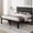 Dark Grey, variant on Einhomn Full Size Platform Bed Frame with Linen Upholstered Headboard, 12" Underbed Space, Metal Slat Supported