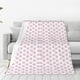 thumbnail image 1 of Balery Pink Paw Manta de Felpa Suave y Acogedora – Cobija de Franela Aterciopelada para Cama, Lavable y Cálida para Sofá, Mascotas, Transpirable-80"x60", 1 of 7