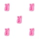 thumbnail image 3 of Molde de silicona de dibujos animados Ounissouiy herramienta de decoración de Fondant color Rosa Gris claro, 3 of 6