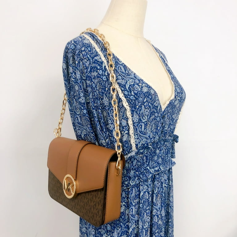 Michael kors bag teal and brown sales