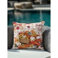 thumbnail image 4 of Outdoor Pillows Waterproof, Fall Truck Pumpkins Bedding Throw Pillows with Insert for Couch Sofa Bed, Thanksgiving Maple Leaves Brown Plaid 16x16 Inch Pillowcases Decorative Patio Pillow Set of 1, 4 of 8