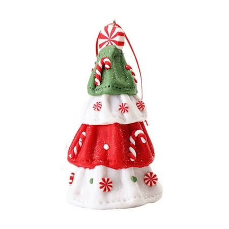 

Christmas Soft Pottery Pendant Artificial Xmas Elements Winter Themed Party Deco