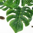 thumbnail image 4 of Travelwant Artificial Plants Tall Fake Turtle Tree Leaves with Stems Faux Palm Leaf Imitation Frond Leaf Tropical Plants Greenery, 4 of 7