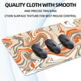 thumbnail image 5 of Fluid Pattern Gaming Mouse Pad for Desk,Desk Mat with 3mm Non-Slip Base,Large Mouse Pad Gaming Mousepad,Waterproof Mouse Mat Desk Pad with Seamed Edges,31.5x11.8In Mousepad for Gaming,Office,Orange, 5 of 6