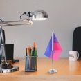 thumbnail image 4 of 1 Set Homosexual Table Flag Rainbows Pride Table Desk Flag with Stand Base Table Desk Flag Ornament, 4 of 8
