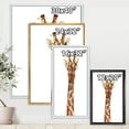 thumbnail image 4 of Designart 'Portrait of A Giraffe With White Flowers' Farmhouse Framed Canvas Wall Art Print, 4 of 5