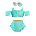 thumbnail image 3 of Disney-bañador de 2 piezas para niña, traje de baño de Ariel, Rapunzel, Isabella, Mirabel, Cosplay, Bikini de playa, verano 2024, 3 of 5