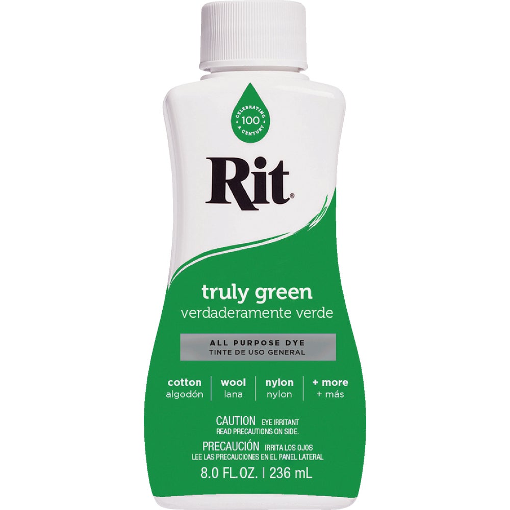 Rit2 pcs,Rit 8 Oz. All Purpose Truly Green Liquid Dye