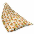 thumbnail image 2 of Woodsy Lounger Chair Bag, Front Portrait of Fox with Leaves Branches and Mushrooms, High Capacity Storage with Handle Container, Lounger Size, Marigold Apple Green, by Ambesonne, 2 of 5