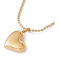 thumbnail image 1 of Heart Pendant Necklace with Twist Rope Chains Ion Plating(IP) 304 Stainless Steel Jewelry for Women Golden 15.75 inch(40cm), 1 of 4