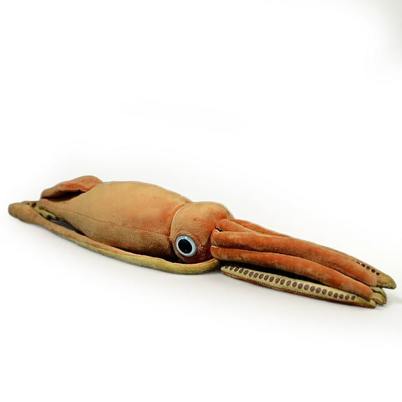PuffPurrs Lifelike Giant Squid Plush Toy, Realistic Architeuthis Dux Teddy Stuffed Animal, Long Spiral Tentacles Pillow Toy Gift, 130 CM/51 In