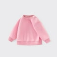 thumbnail image 2 of Coerni Unisex Boys Girls Fleece Lined Crewneck Sweatshirt Kids Warm Sherpa Pullover Sweater Oversized Fall Winter Clothes, 2 of 3