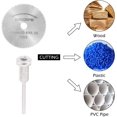 thumbnail image 2 of Cutting Discs for Metal, Stone, Plastic, Wood - Rotary Tool Accessories 60PCS Mini Diamond & HSS Blades Set, 2 of 5
