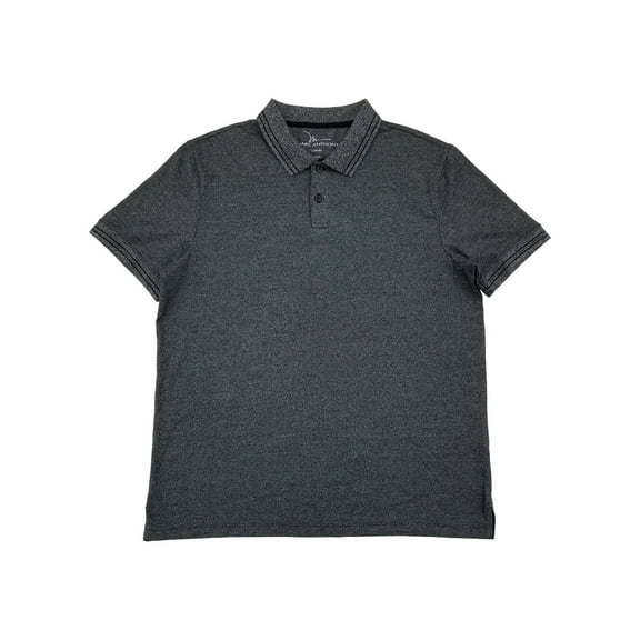 Marc Anthony Mens Gray Regular Fit Short Sleeve Double Tipped Polo Shirt XL
