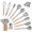 Grey, variant on 20 Pcs Silicone Kitchen Cooking Utensils Set YUKKA Holder Black Gray