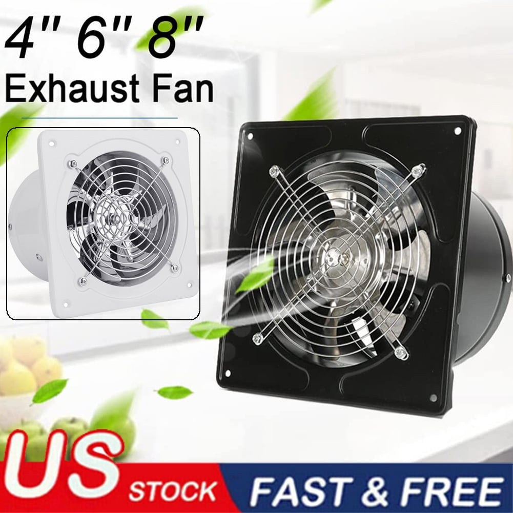 4 Inch Exhaust Fan,Wall Mounted Vent Fans,Ventilation Extractor Fan 110V Wall-Mounted Square Blower for Kitchen,Bathroom,laundry room