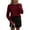 Wine Red, variant on PRETTYGARDEN Womens Sweaters Fall Fashion Casual Crewneck Pullover Button Long Sleeve Cute Knit Tops Winter Clothes
