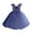 Dark Blue, variant on Flower Girls Dress Wedding Satin Dresses Princess Birthday Party Prom Ball Gown (Grey, 18-24 Months)