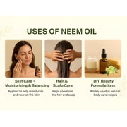 Mayans Secret Organic Neem Oil 4 fl oz for Skin and Hair Care, Cold Pressed Non-GMO Oil
