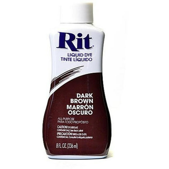 Rit Liquid Dye Dark  Brown (Pack of 8)