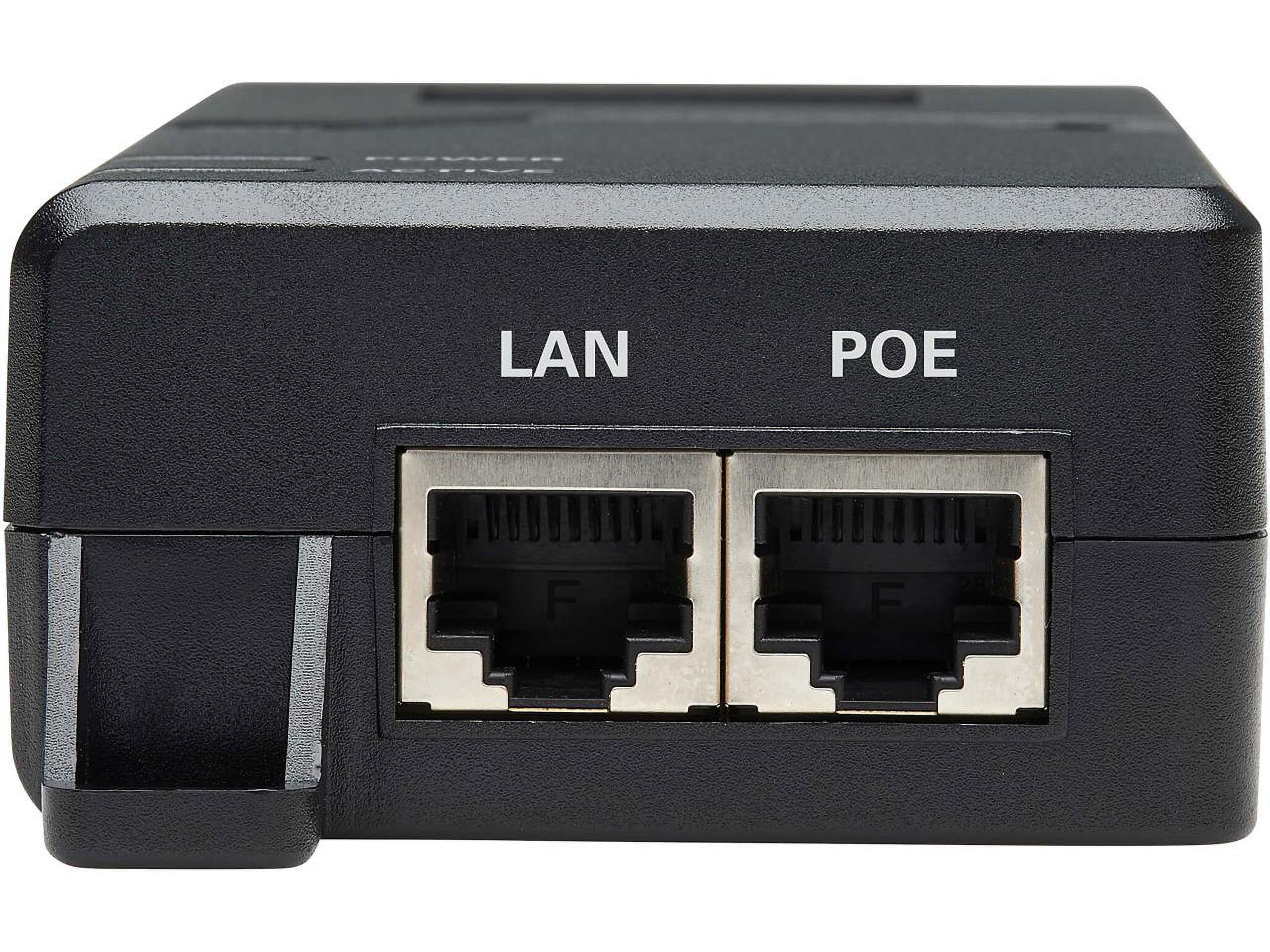 Tripp Lite NPOE-30W-1G-INT Gigabit PoE+ Midspan Active Injector - IEEE 802.3at/802.3af, 30W, 1 Port, International Plug Adapter