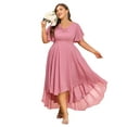 thumbnail image 5 of LilyLLL Womens Plus Size Formal Dress Evening Party Wedding Guest Chiffon Bridesmaid Gown, 5 of 6