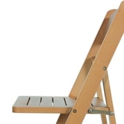 Flash Furniture Commercial Grade Oak Solid Wood Folding Dining Chair